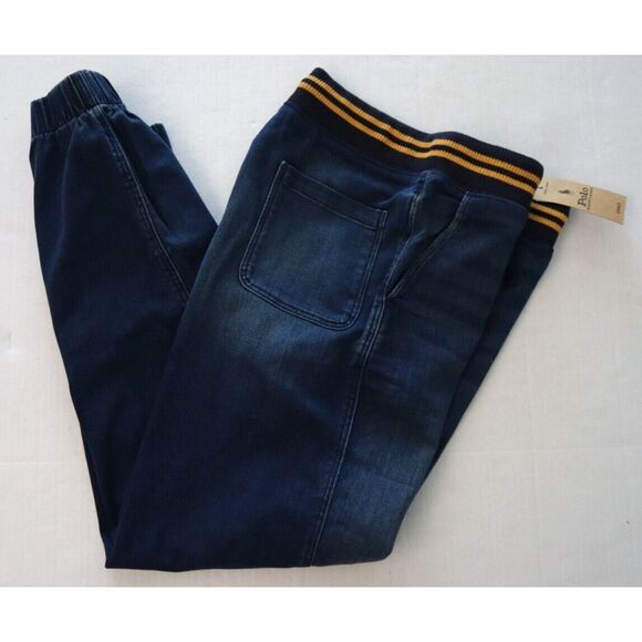 Polo Ralph Lauren Boy's Sz XL (18-20) Randall Wash Stretch Denim Jogger Pants - Picture 9 of 9